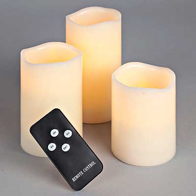Remote Control 6 x 8 LED Candles Honeycomb 